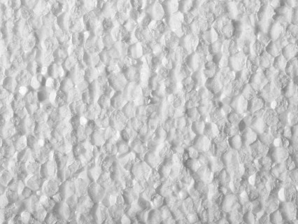 Full frame closeup of a white Polystyrene surface