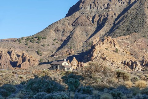 Scenery around Roques de Garcia at Teide National Park in Tenerife, Canary Islands, Spain