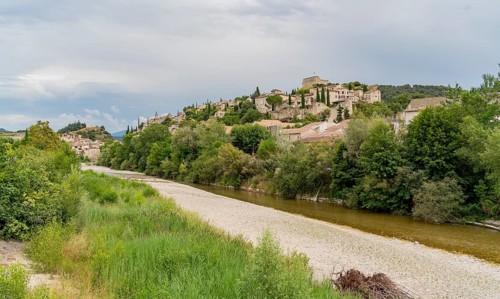 Scenery around Vaison-la-Romaine, a town in the Vaucluse department in the Provence region in