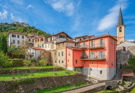 Impression of Borgomaro, a comune in the Province of Imperia in the Italian region Liguria