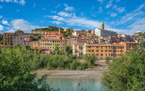Impression of Ventimiglia, a resort town in the province of Imperia, Liguria, northern Italy