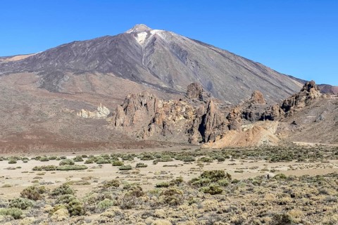 Scenery around Pico del Teide at Teide National Park in Tenerife, Canary Islands, Spain