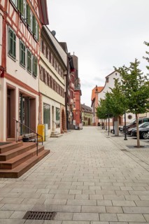 City view of Tauberbischofsheim, a town in Southern Germany