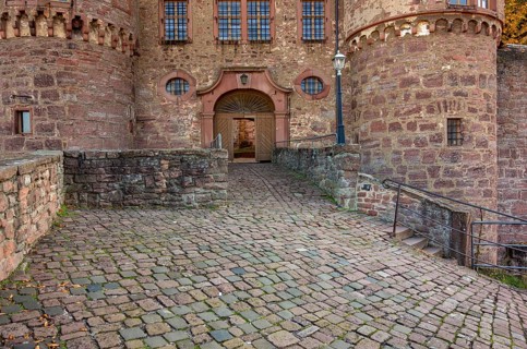 Entrance of the Wertheim Castle in Southern Germany