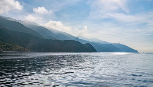 Scenery around a coastal area named Cinque Terre in Liguria, located in the northwest of Italy at
