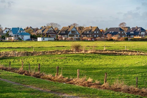 Scenery around Maasholm, a municipality in Schleswig-Holstein, Northern Germany