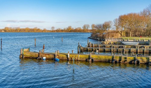Scenery around Maasholm, a municipality in Schleswig-Holstein, Northern Germany