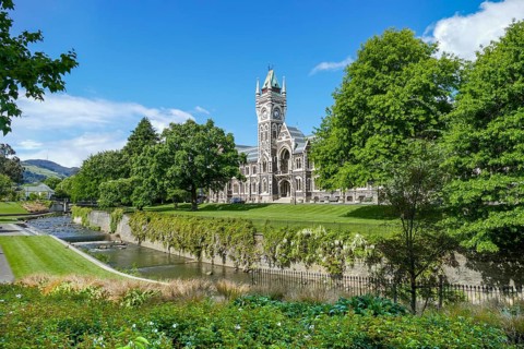 The University of Otago located in Dunedin, a city at the South Island of New Zealand