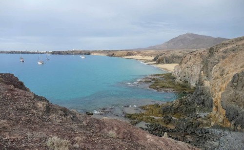 Costa de Papagayo beaches at Lanzarote, a spanish island and part of the Canary Islands