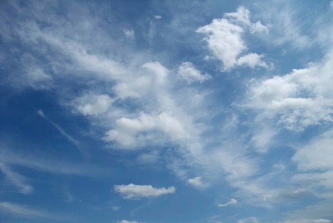 Blue sky and some clouds at summer time