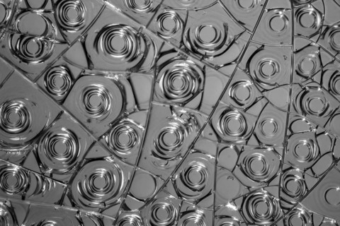 Microscopic detail of some dried egg white in grey back