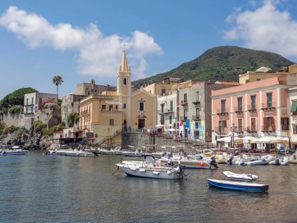 Lipari located at a island named Lipari, the largest of the Aeolian Islands in the Tyrrhenian Sea