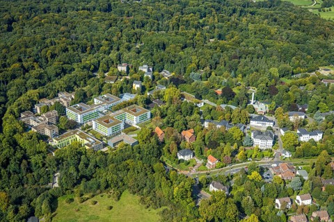 Aerial view, LVR Klinikum Düsseldorf für Psychiatrie und Psychotherapie, Kliniken der