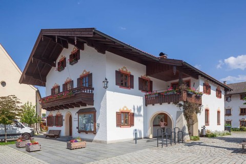 Town Hall, Törwang, Samerberg, Chiemgau, Upper Bavaria, Bavaria, Germany