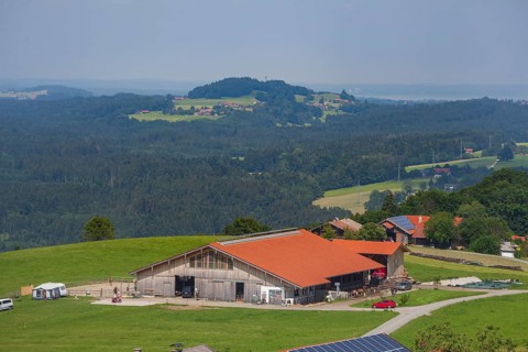 Camping Aussiedlerhof am Samerberg, Chiemgau, Upper Bavaria, Bavaria, Germany