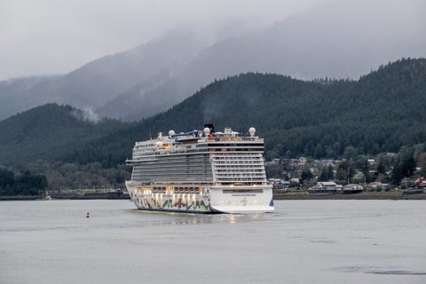 Cruise ship, Juneau, Alaska, USA