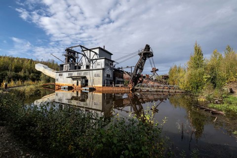Old gold mine, Fairbanks, Alaska, USA