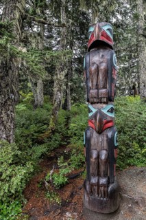 Totem pole, Juneau, Alaska, USA