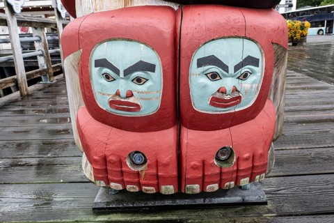 Totem pole, Juneau, Alaska, USA