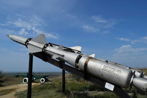 Air defense missiles. Museum of weapons and equipment. Taman, Krasnodar Krai, Russia
