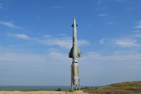 Air defense missiles. Taman, Krasnodar Krai, Russia