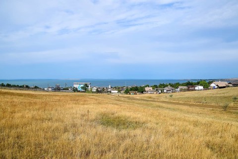 The landscape at the Cossack village, a museum Ataman. Taman, Krasnodar Krai, Russia