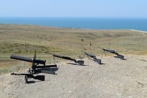 Fake manual small arms during the Second World War. Taman, Krasnodar Krai, Russia