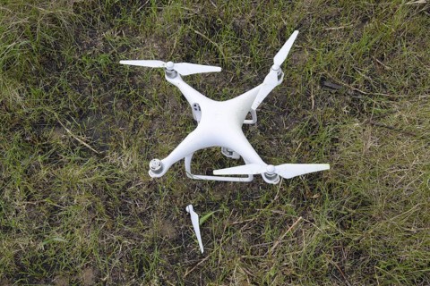The crashed drone. Atyrau, Kazakhstan