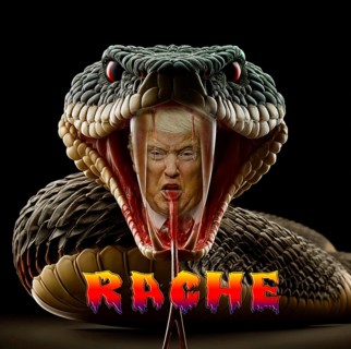 Symbolic image, Trump on a vendetta, persecution of all opponents, US democracy in danger, EU and