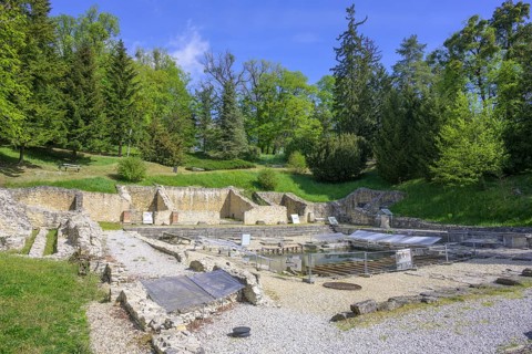 Remains of the Roman thermal baths, Varaždinske toplice, Varaždin County, Croatia