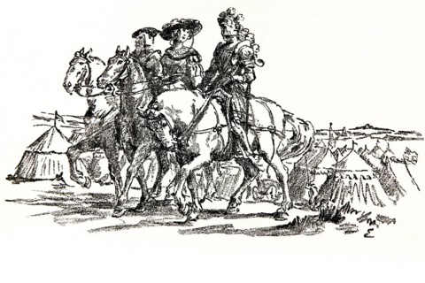 Illustration by Hermann Ebers, 21 June 1881 to 10 February 1955, painter, draughtsman, artist,