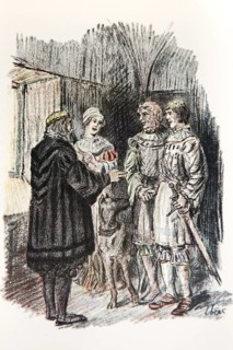 Illustration by Hermann Ebers, 21 June 1881 to 10 February 1955, painter, draughtsman, artist,