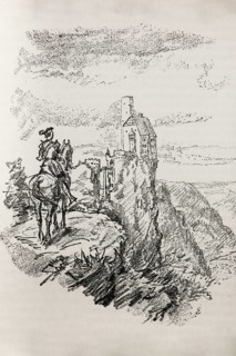 Illustration by Hermann Ebers, 21 June 1881 to 10 February 1955, painter, draughtsman, artist,