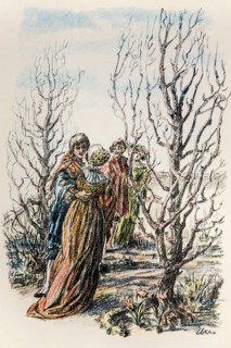Illustration by Hermann Ebers, 21 June 1881 to 10 February 1955, painter, draughtsman, artist,