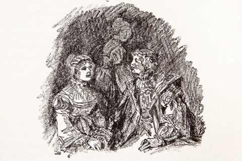 Illustration by Hermann Ebers, 21 June 1881 to 10 February 1955, painter, draughtsman, artist,