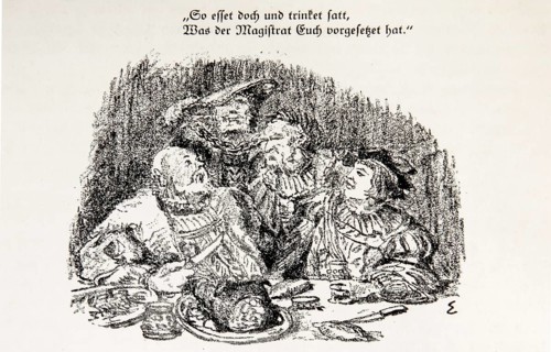 Illustration by Hermann Ebers, 21 June 1881 to 10 February 1955, painter, draughtsman, artist,