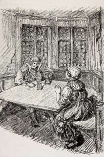 Illustration by Hermann Ebers, 21 June 1881 to 10 February 1955, painter, draughtsman, artist,