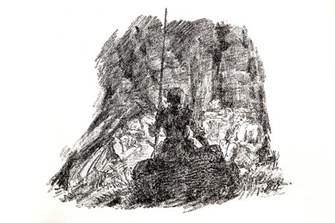 Illustration by Hermann Ebers, 21 June 1881 to 10 February 1955, painter, draughtsman, artist,