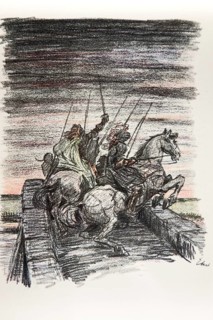 Illustration by Hermann Ebers, 21 June 1881 to 10 February 1955, painter, draughtsman, artist,