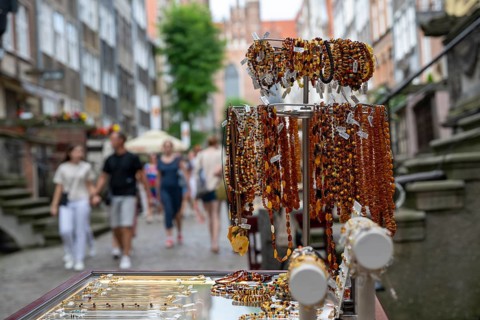 Amber jewellery, amber, Gdansk, Gdansk, Poland