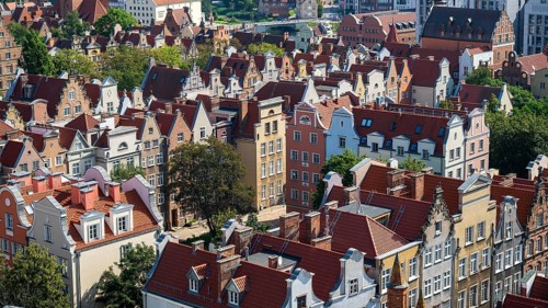 View of the Old Town, Gdansk, Gdansk, Poland