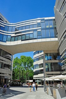 Kö-Bogen, modern architecture in urban renewal project, Düsseldorf, Rhineland, North