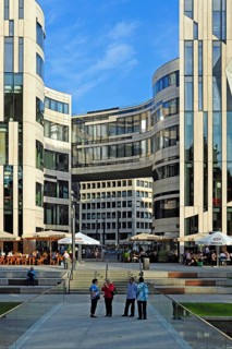 Kö-Bogen, modern architecture in urban renewal project, Düsseldorf, Rhineland, North