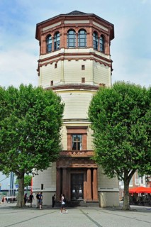 Castle tower on Burgplatz, Old Town, Düsseldorf, Rhineland, North Rhine-Westphalia, North