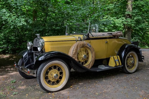 Vintage car model Ford A Roadster, North Rhine-Westphalia, Germany