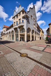 Pedestrian zone, general architecture, town hall, citizens' office, city administration, tourist