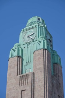 Clock Tower, Central Station, Helsingin Päärautatieasema, Kaivokatu, Old Town, Helsinki, Finland