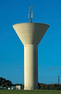 Water tower, Tregon, Beaussais-sur-Mer, Brittany, France