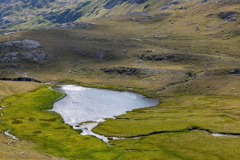 Lago di Cane at Passo del Sole, Blenio Valley, Olivone, Ticino, Switzerland