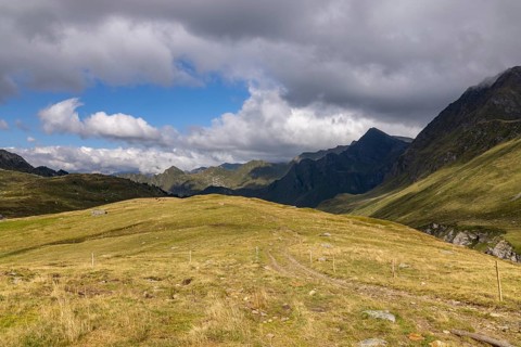 Alpe Carorescio with Piano Grande plateau, Quinto, Ticino, Switzerland